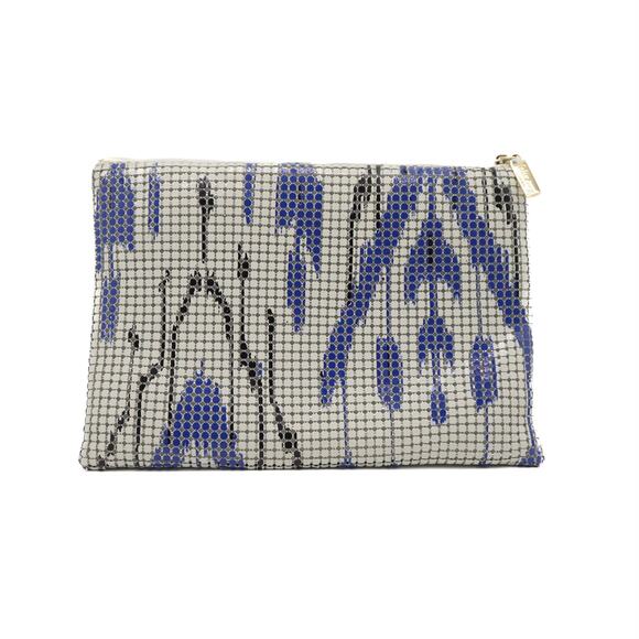 Felix Rey Vintage Abstract Chainmail Clutch Pouch - Picture 2 of 6
